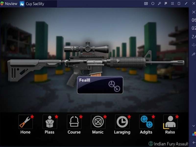 Indian Fury Assault weapon customization interface